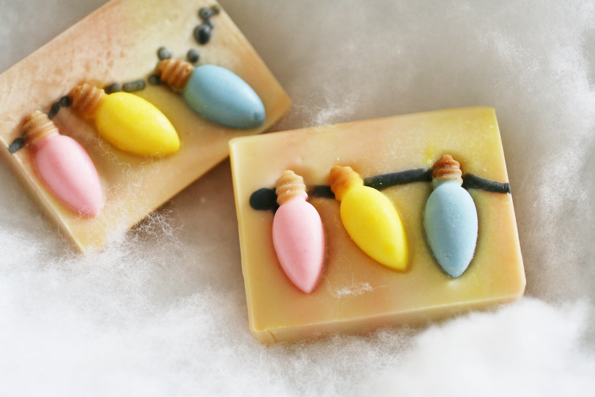 Christmas Light Bulb Bath Soap