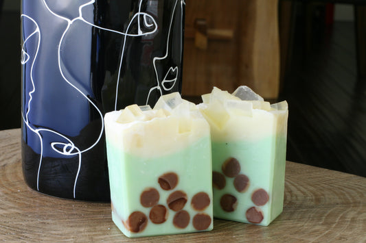 Green Tea Boba Tea Handmade Soap