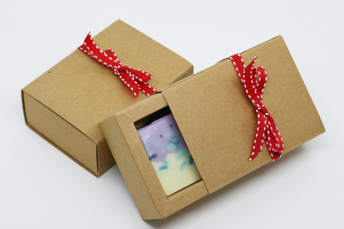 Kraft Paper Drawer Gift Box – 1 Soap