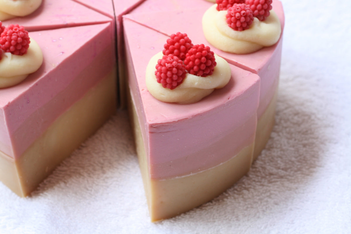 Raspberry Soap Cake