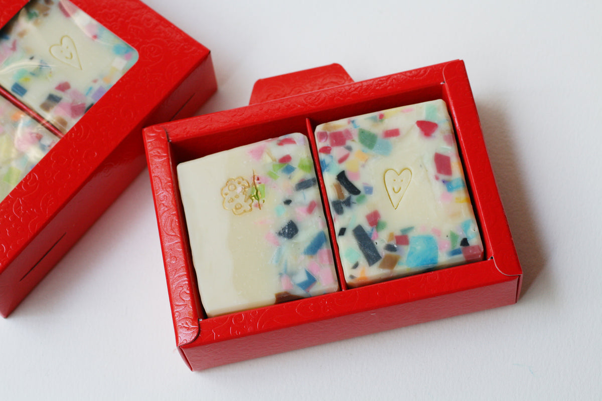Red Shopper Soap Box – 2 Soaps
