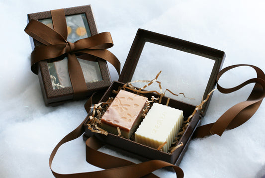 Rigid Brown Gift Box – 2 soaps