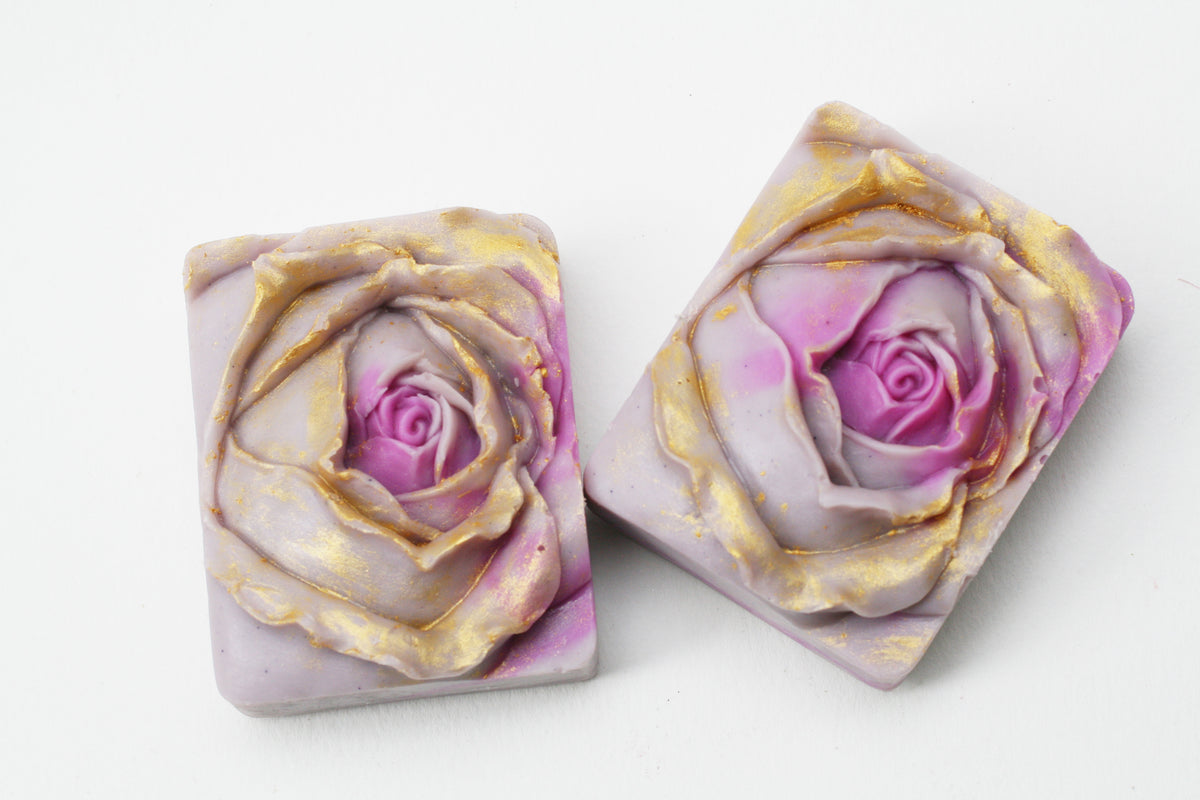 Purple Rose Gold Soap