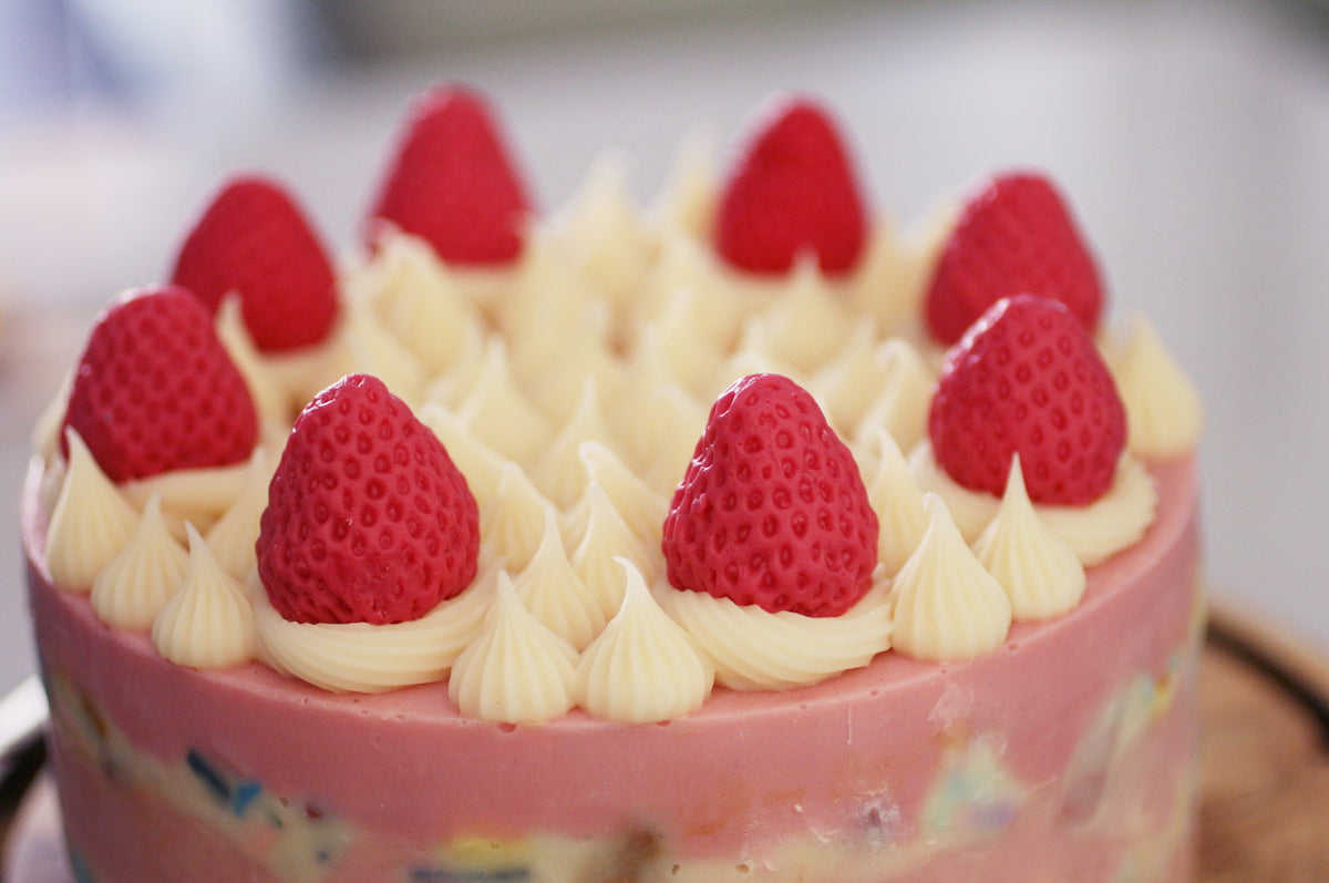 Strawberry  Soap Cake