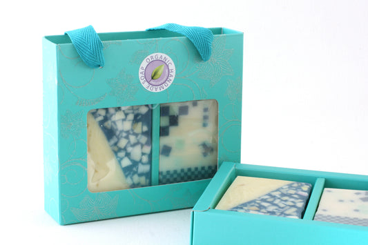 Teal Shopper Soap Box – 2 Soaps