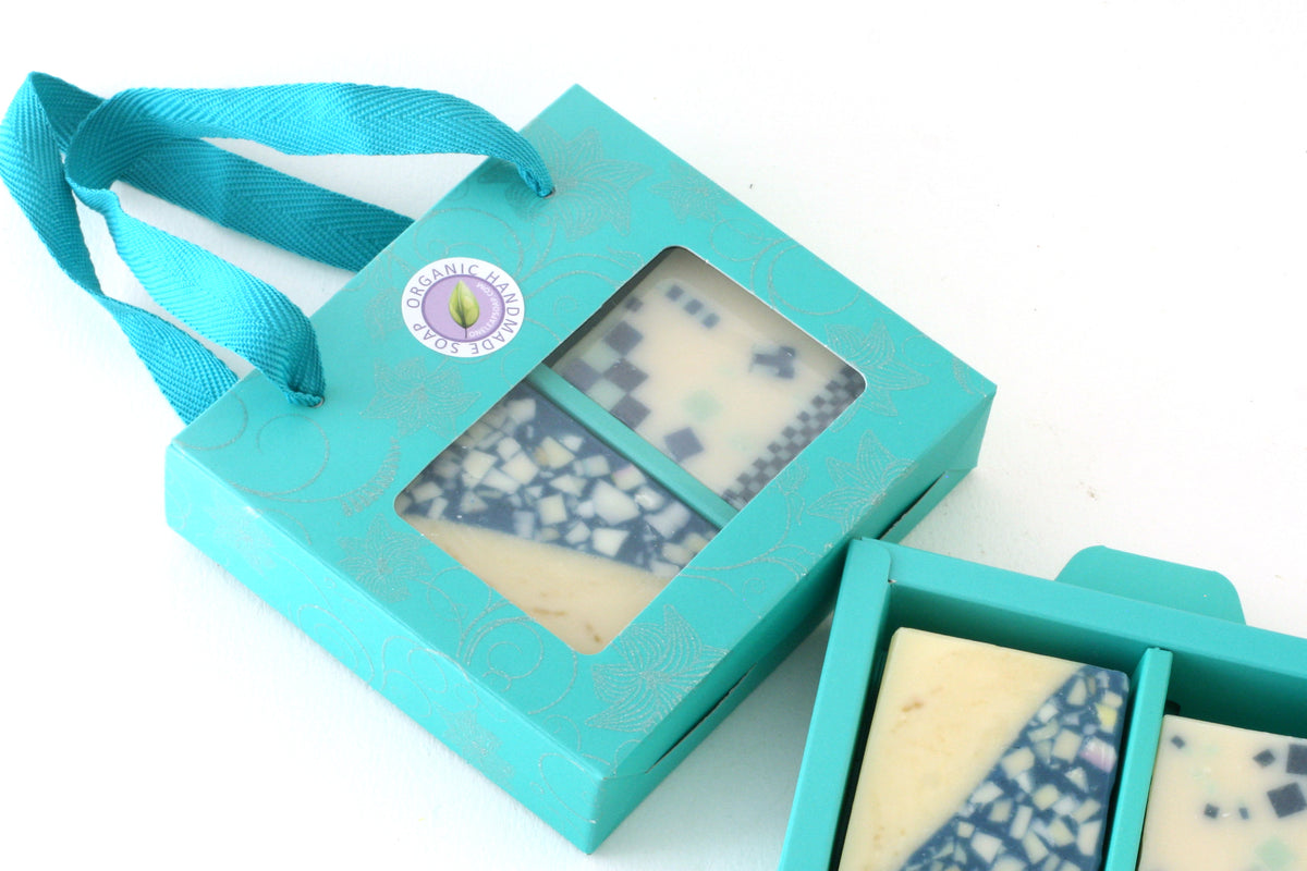 Teal Shopper Soap Box – 2 Soaps