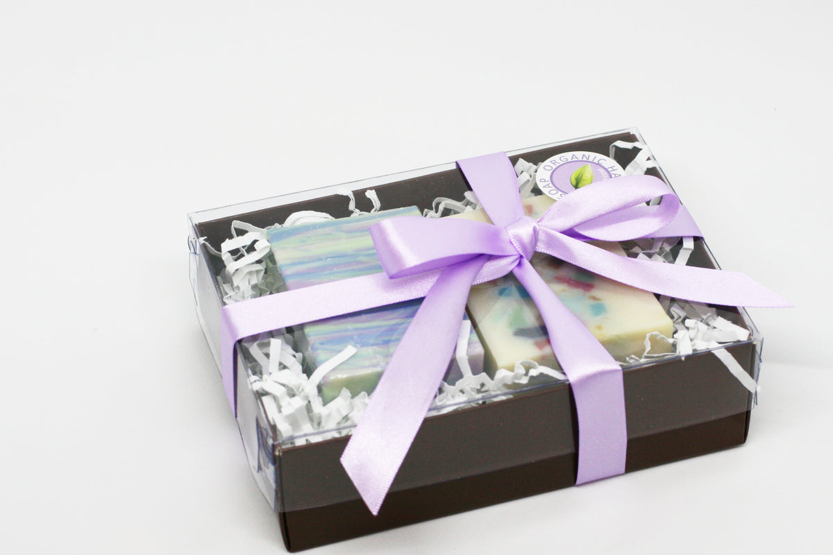 Clear Cover Soap Gift Box – 2 Soaps