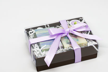 Clear Cover Soap Gift Box – 2 Soaps