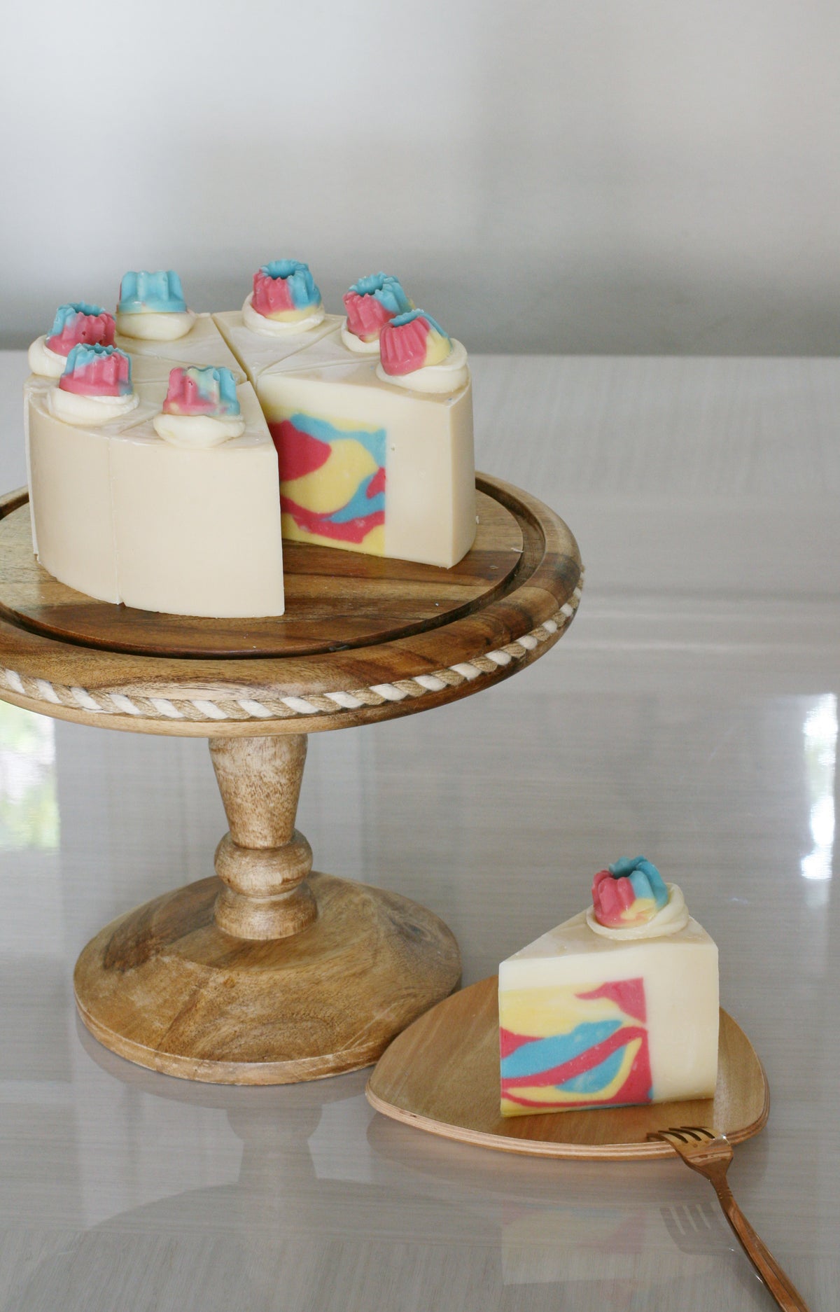 Cotton Candy Soap Cake