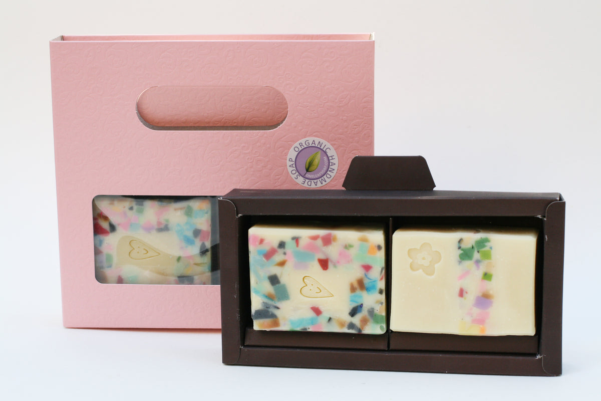 Pink Artisan Soap Gift Set – 2 Soaps
