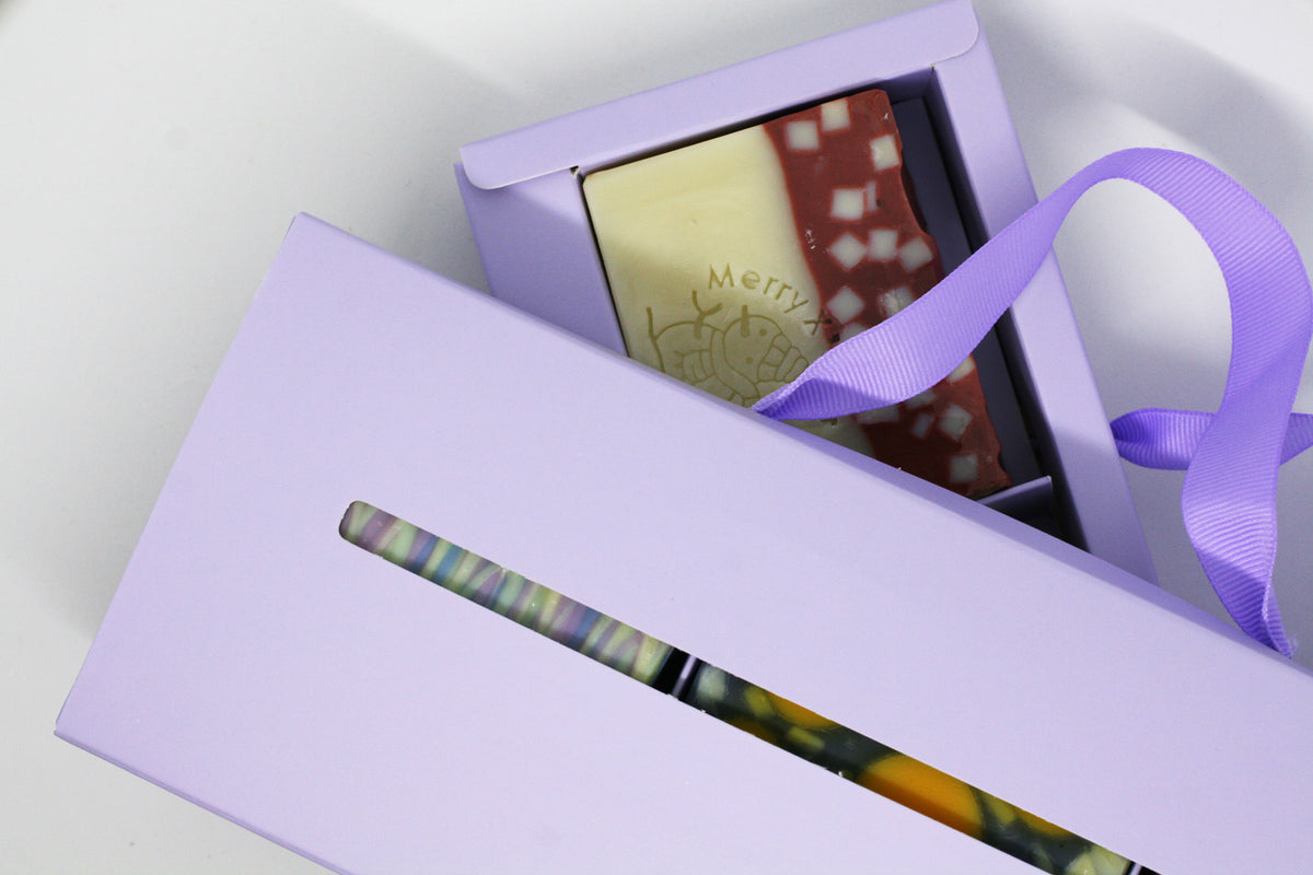 Purple Giftbox – 3 Soaps