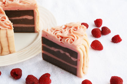 Raspberry Chocolate Soap Cake