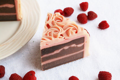 Raspberry Chocolate Soap Cake