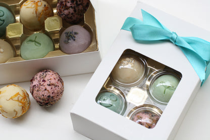 Soap Truffles Gift Set White Box with Ribbon