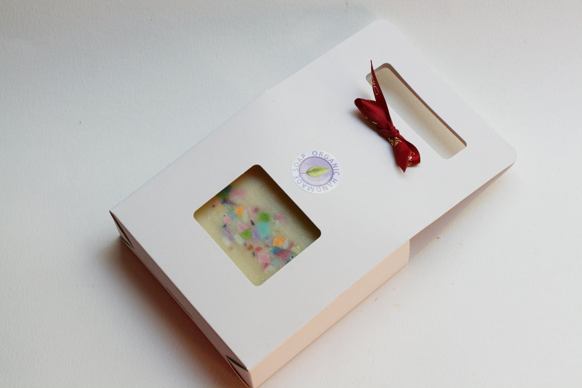 White  Drawer Gift Box – 1 Soap