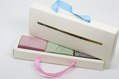 White Giftbox – 3 Soaps