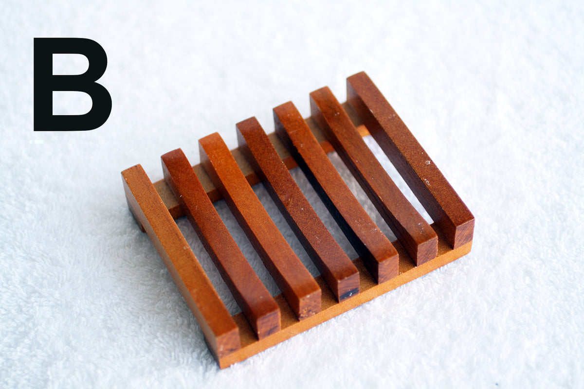 Wooden Soap Dish Gift Set – 2 Soaps
