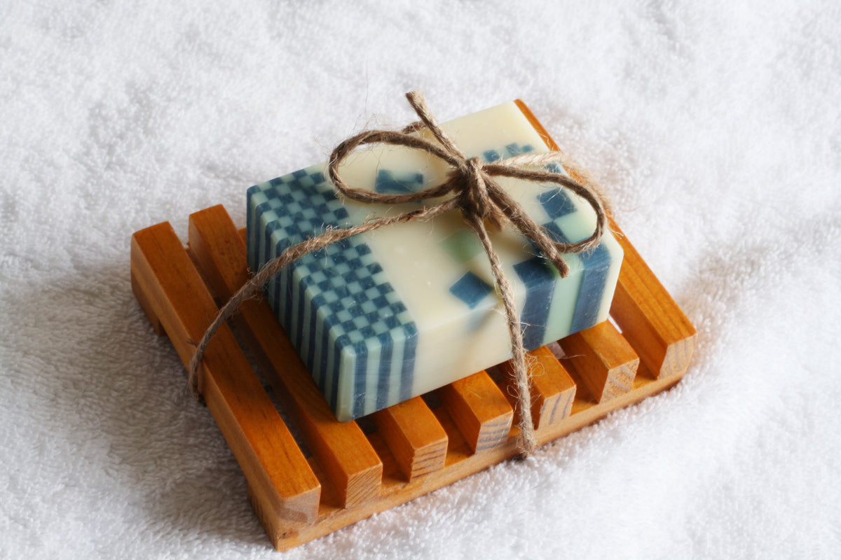 Wooden Soap Dish Gift Set – 1 Soap